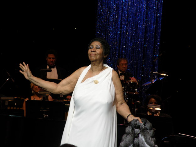 Aretha Franklin podczas koncertu w Radio City Music Hall w Nowym Jorku /Marcin Czarnobilski /