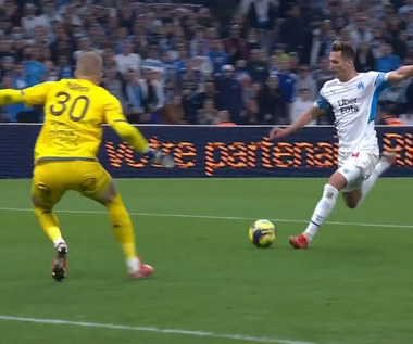 Arkadiusz Milik strzela gola w meczu Olympique Marsylia - Lorient! WIDEO (Eleven Sports)