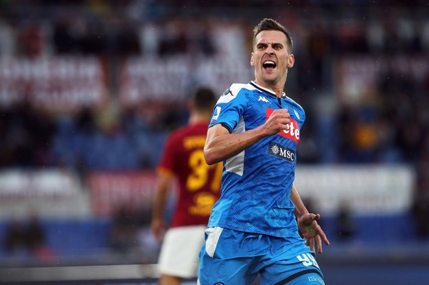 Arkadiusz Milik w niedawnym ligowym meczu Napoli z AS Roma, 2 listopada /FEDERICO PROIETTI /PAP/Newscom