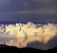 Arktyka: noc polarna u wybrzeży Grenlandii /Encyklopedia Internautica