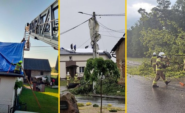 Armagedon pogodowy na południu Polski. Strażacy walczą ze skutkami burz