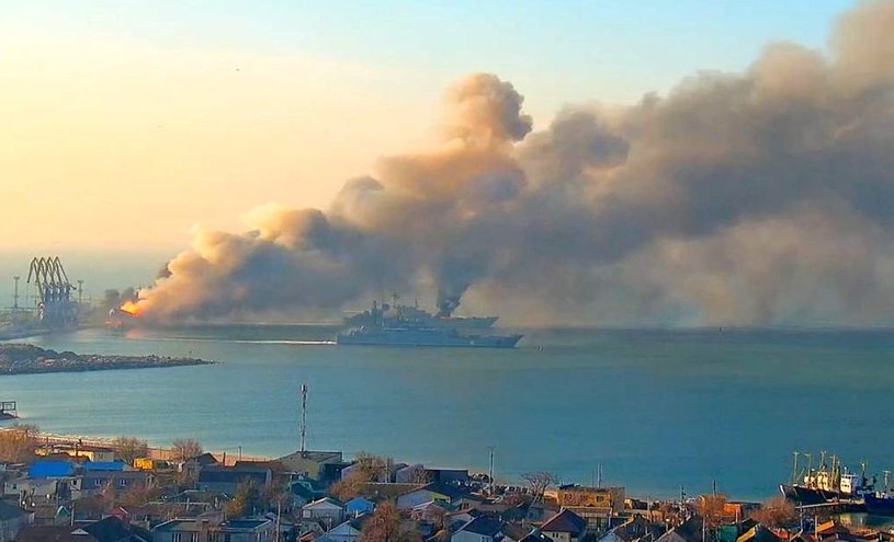 Armia ukraińska 24 marca zniszczyła rosyjski okręt "Saratov" /armyinform.com.ua /materiały prasowe