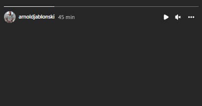 Arnold na IG @arnoldjablonski /Instagram