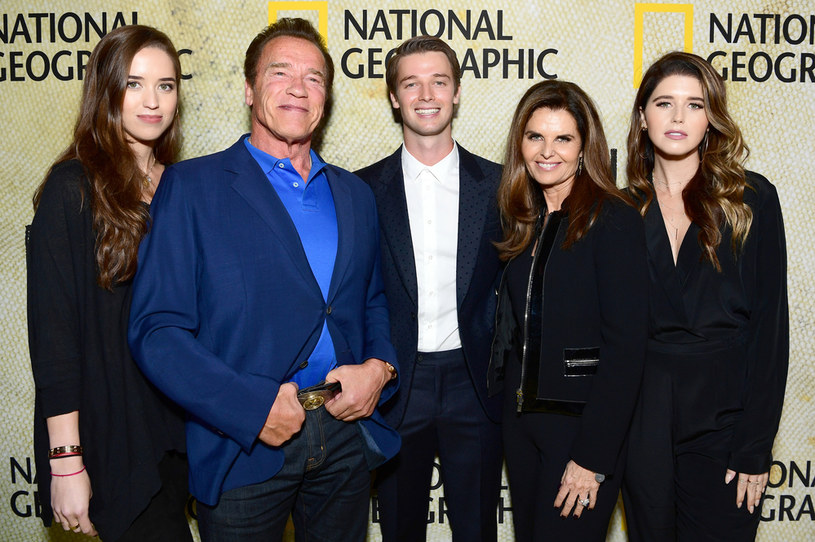 Arnold Schwarzenegger i Maria Shriver z dziećmi /Emma McIntyre /Getty Images
