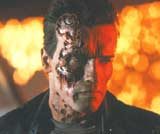 Arnold Schwarzenegger w filmie "Terminator 2" /
