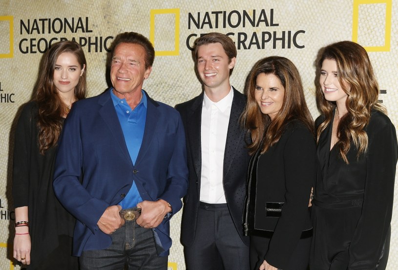 Arnold Schwarzenegger z byłą żoną i dziećmi /Michael Tran /Getty Images