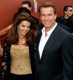 Arnold Schwarzenegger z żoną w Santa Monica /EPA