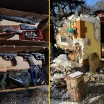 Arsenał broni w Gnieźnie. Pożar na działkach doprowadził do znaleziska