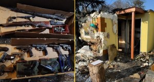 Arsenał broni w Gnieźnie. Pożar na działkach doprowadził do znaleziska