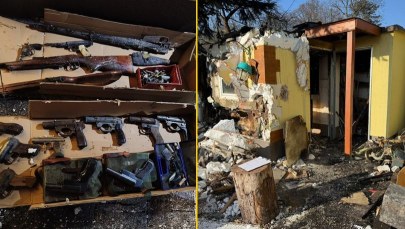 Arsenał broni w Gnieźnie. Pożar na działkach doprowadził do znaleziska