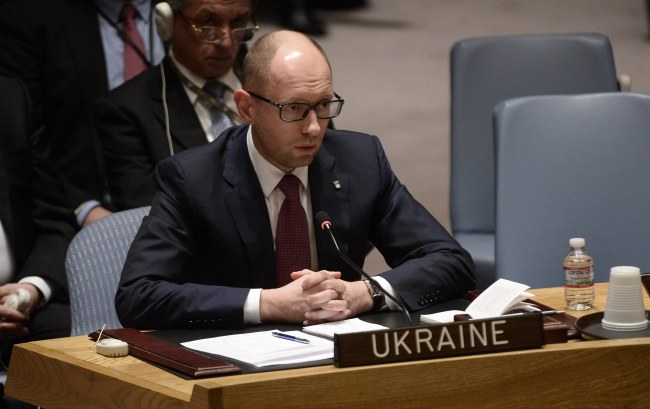 Arsenij Jaceniuk /PAP/EPA/Andrew Gombert /PAP/EPA