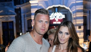 Artur Boruc i Sara Mannei na imprezie