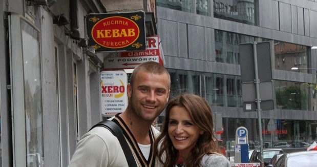 Artur Boruc i Sara Mannei /- /East News