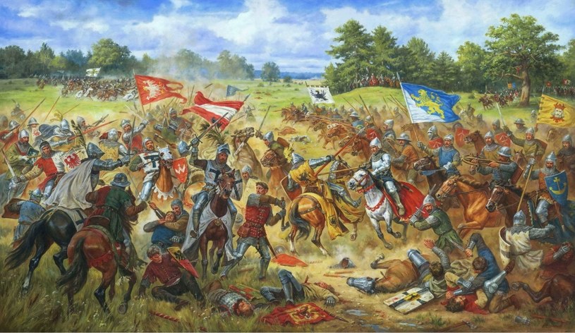 Artur Orlonow, Chorągiew lwowska w bitwie pod Grunwaldem /Wikimedia Commons /domena publiczna