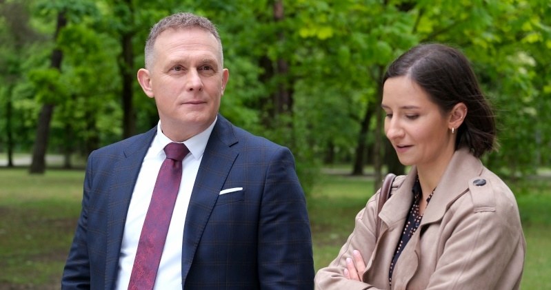 Artur (Robert Moskwa) znów spotka się z Agnes Rotke (Amanda Mincewicz) /Źródło: AIM