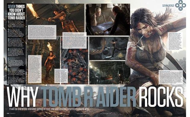 Artykuł na temat nowej odsłony serii Tomb Raider w "Play Magazine" /Informacja prasowa