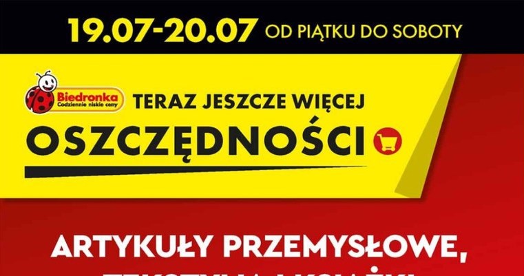 Artykuły przemysłowe, tekstylia i ksiażki 50% taniej w Biedronce! /Biedronka /INTERIA.PL