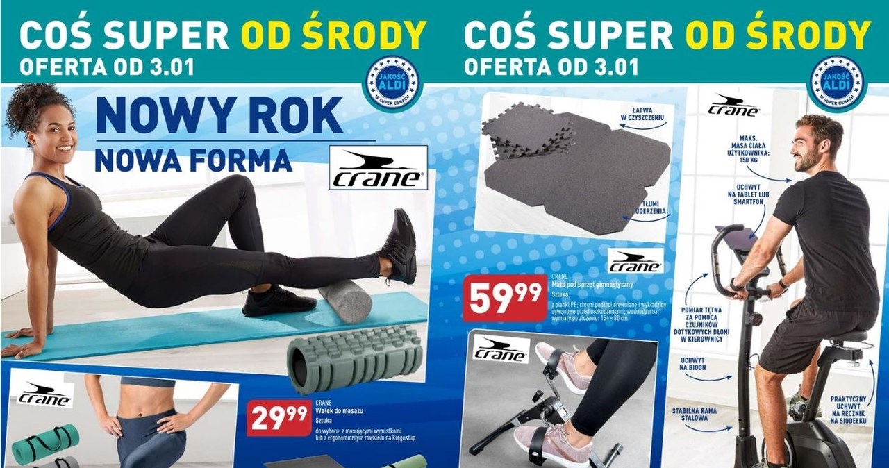 Artykuły sportowe za grosze w Aldi! /Aldi.pl /INTERIA.PL