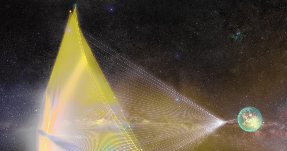 Artystyczna wizja nano-pojazdu zmierzającego do Alfa Centauri /materiały prasowe