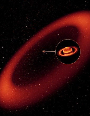 Artystyczna wizja przedstawiająca pierścień wokół Saturna /AFP