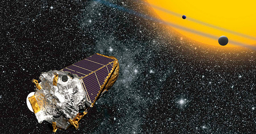 Artystyczna wizja teleskopu Keplera w przestrzeni kosmicznej /materiały prasowe