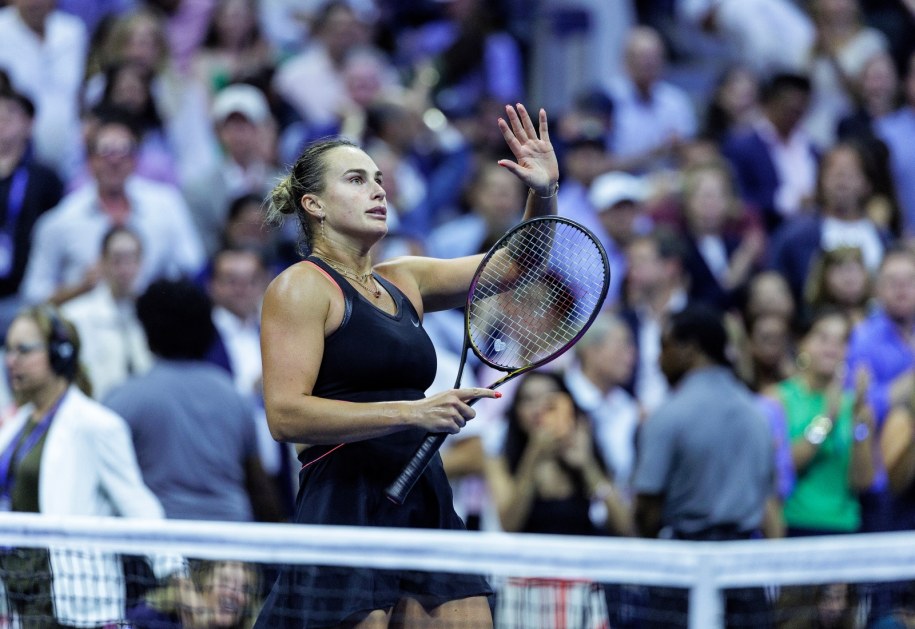 Aryna Sabalenka po awansie do finału US Open /CRISTOBAL HERRERA-ULASHKEVICH /PAP/EPA
