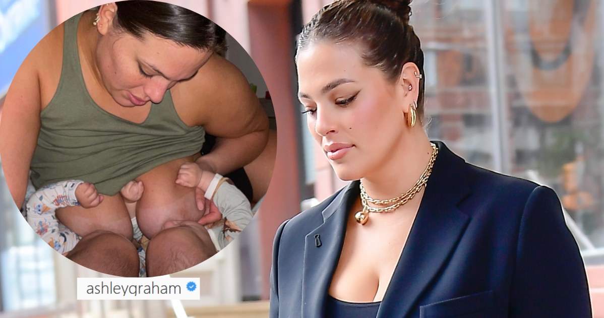 Ashley Graham ukazuje prawdziwe oblicze macierzyństwa na IG @ashleygraham/ /Raymond Hall /Getty Images