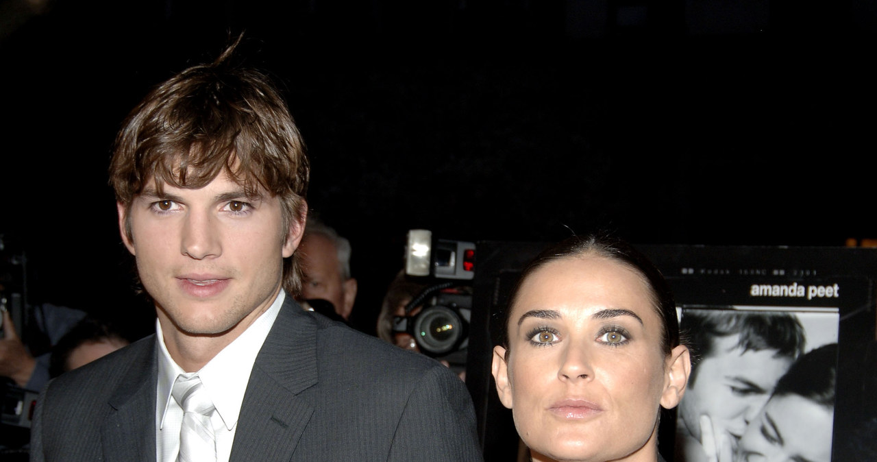 Ashton Kutcher i Demi Moore w 2005 roku /Jamie McCarthy /Getty Images