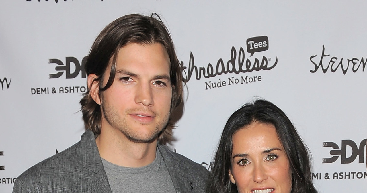 Ashton Kutcher i demi Moore /Jason Merrit /Getty Images