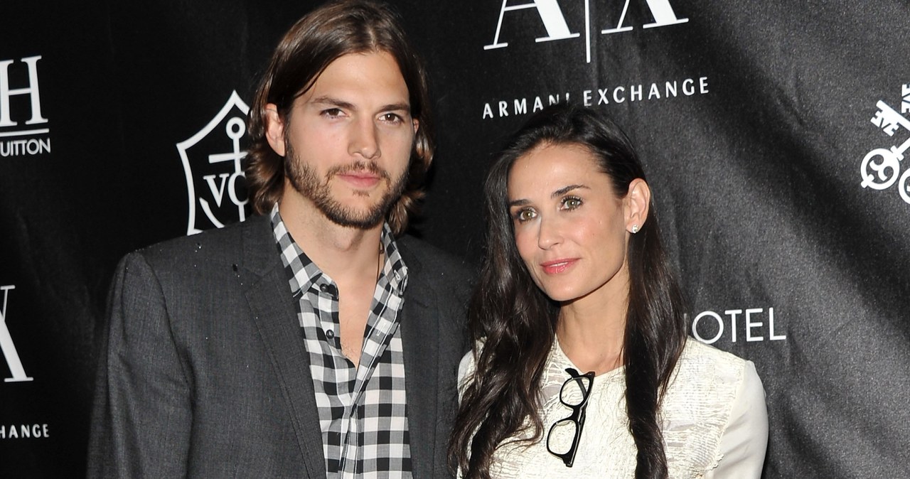 Ashton Kutcher i Demi Moore /Stephen Lovekin /Getty Images