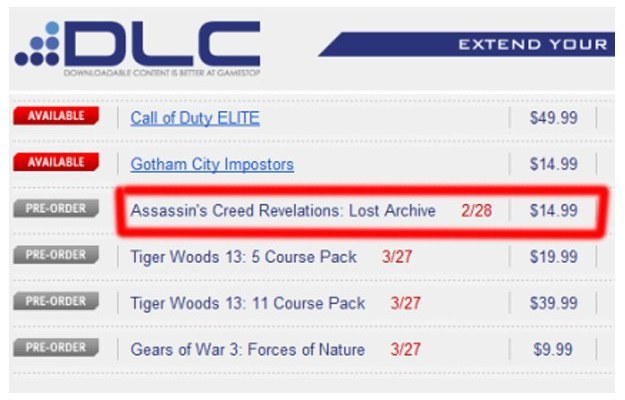 Assassin's Creed: Revelations - Lost Archive w GameStopie /CDA