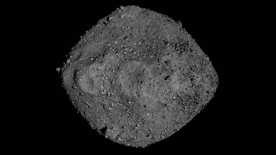 Asteroida Bennu /	NASA/Goddard/University of Arizona via CNP /PAP/DPA
