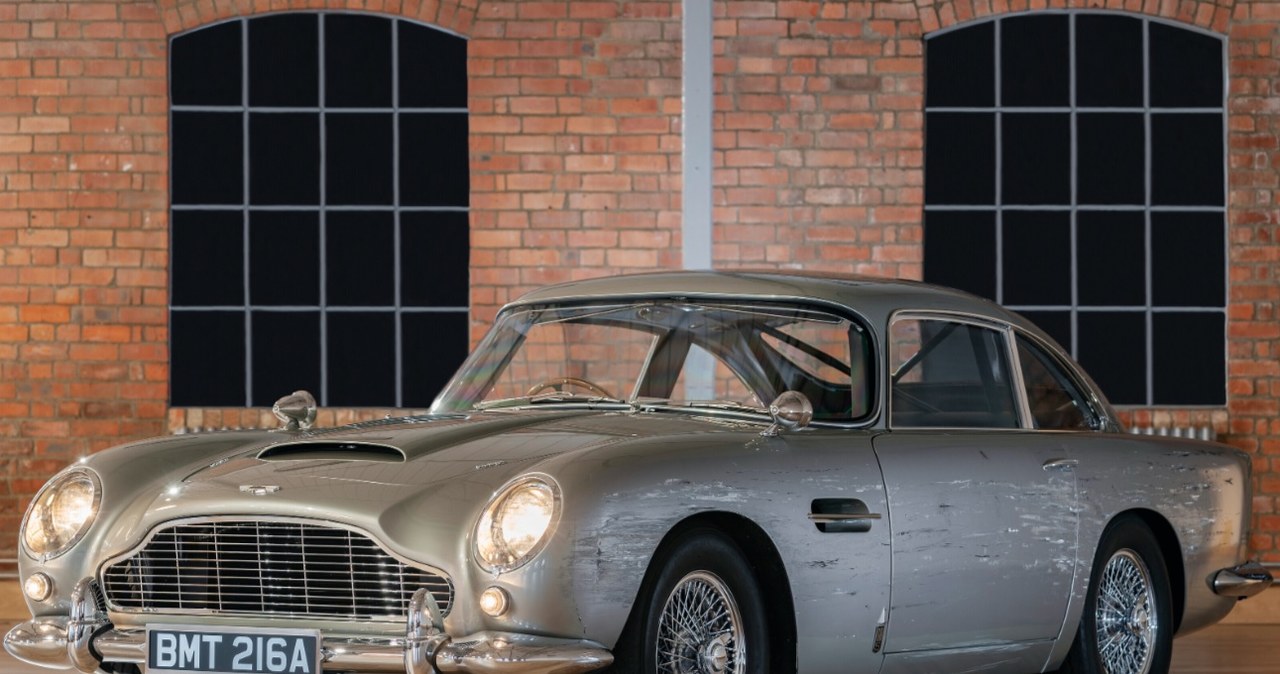 Aston Martin DB5 z filmu "Nie czas umierać" fot. Christie's /materiały prasowe