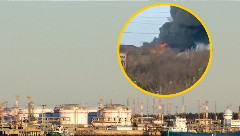 Atak dronów na rosyjski port i rafinerię