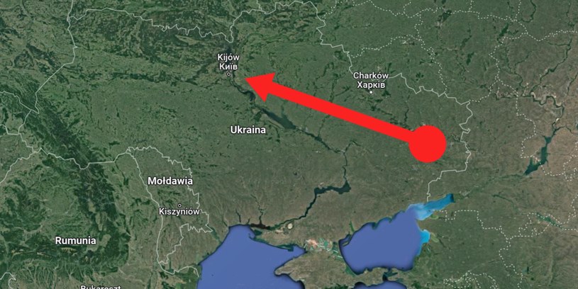 Atak hakerów był przypuszczony z obwodu ługańskiego /Google Maps /Zrzut ekranu /domena publiczna