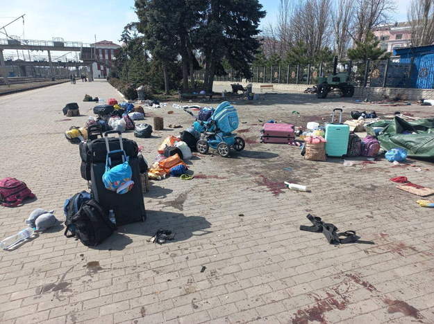 Atak na dworzec w Kramatorsku /PAP/Rada Najwyższa Ukrainy /