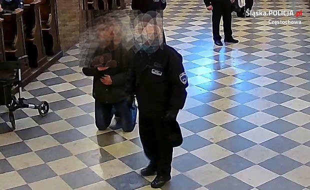 Atak na strażnika na Jasnej Górze. Policja szuka sprawcy 