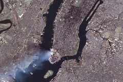 Atak na WTC widziany z kosmosu