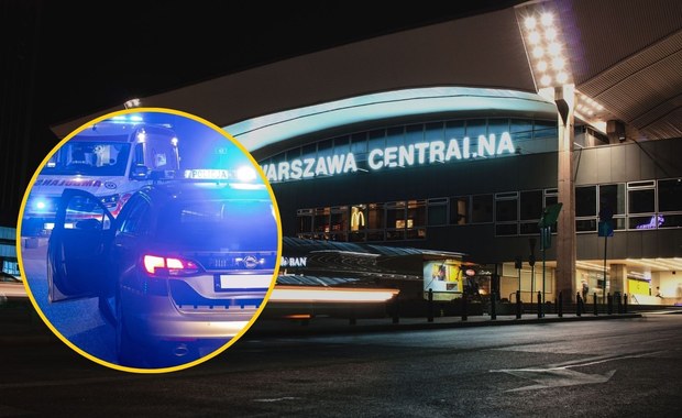 Atak nożownika na Dworcu Centralnym w Warszawie. Dwie osoby ranne 