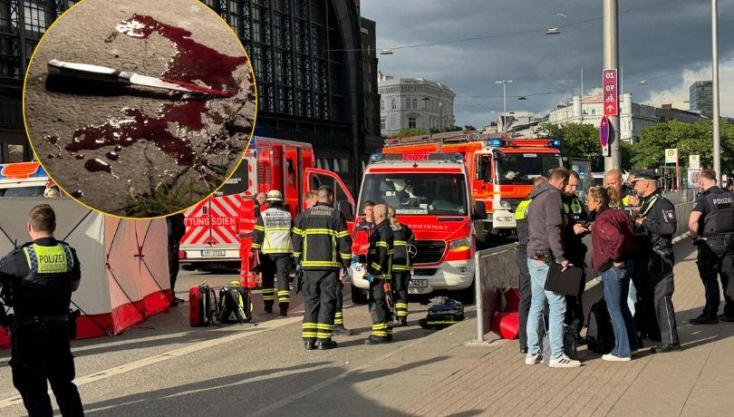 Atak nożownika w Hamburgu /RENE SCHRODER/AFP/Shutterstock /East News