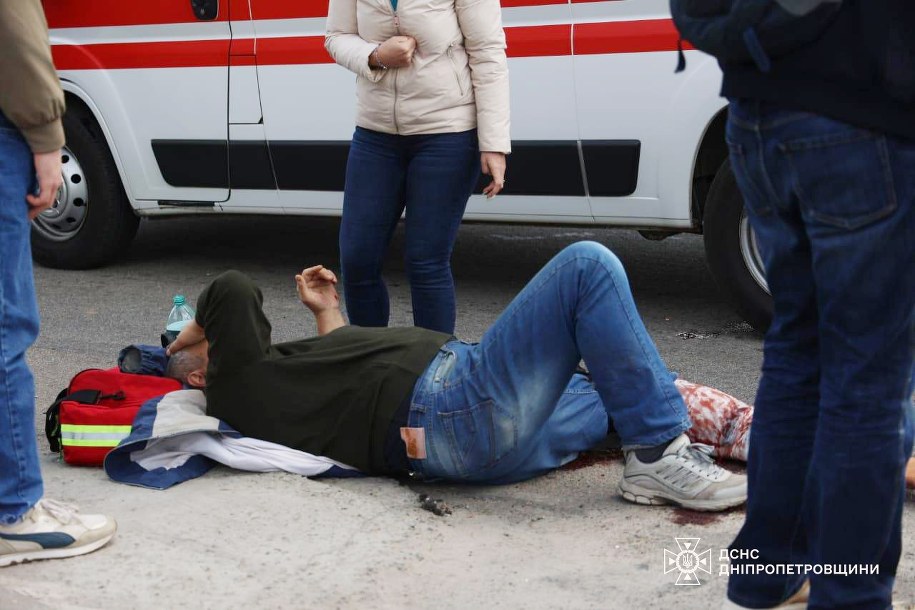 Atak Rosji na Dniepr, 14 kwietnia 2026 roku /Państwowa Służba Ratownicza Ukrainy  /