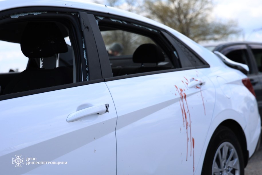 Atak Rosji na Dniepr, 14 kwietnia 2026 roku /Państwowa Służba Ratownicza Ukrainy  /