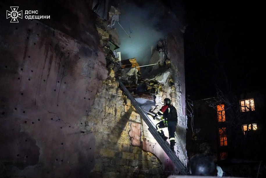 Atak Rosji na Odessę, 24 kwietnia 2026 roku /Państwowa Służba Ratunkowa Ukrainy /