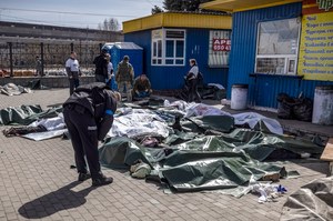 Atak w Kramatorsku. "Nie można było tego miejsca pomylić"