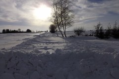 Atak zimy na Lubelszczyźnie. Potężne zaspy w okolicach Hrubieszowa 