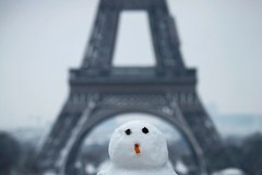 Atak zimy w Paryżu