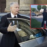 "Ataki chamstwa i agresji". Limuzyna prezesa PiS obrzucona jajkami