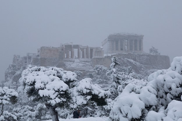 Ateny w śniegu /Shutterstock