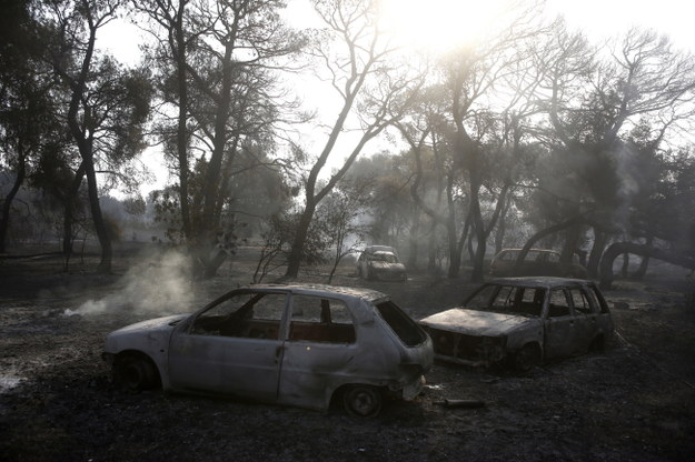Ateny walczą z pożarami /YANNIS KOLESIDIS /PAP/EPA
