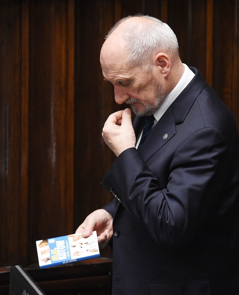 Atlasem Kotów zainteresował się wczoraj także szef MON Antoni Macierewicz /Radek Pietruszka /PAP